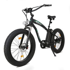 UL Certified-Ecotric Hammer Electric Fat Tire Beach Snow Bike-Matt Black