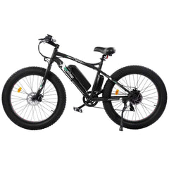 UL Certified-Ecotric Hammer Electric Fat Tire Beach Snow Bike-Matt Black