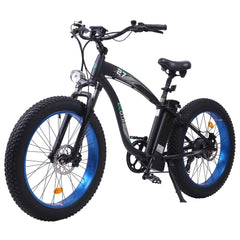 UL Certified-Ecotric Hammer Electric Fat Tire Beach Snow Bike-Matt Black