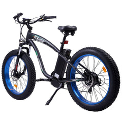 UL Certified-Ecotric Hammer Electric Fat Tire Beach Snow Bike-Matt Black